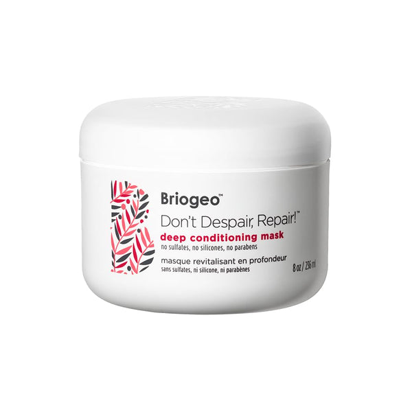 Briogeo Don't Despair, Repair! Deep Conditioning Mask, Deep Conditioner for Dry Damaged or Color Treated Hair, Prevent Future Breakage, Protein Mask for Stronger Hair, Vegan, Cruelty-Free, 8 fl oz