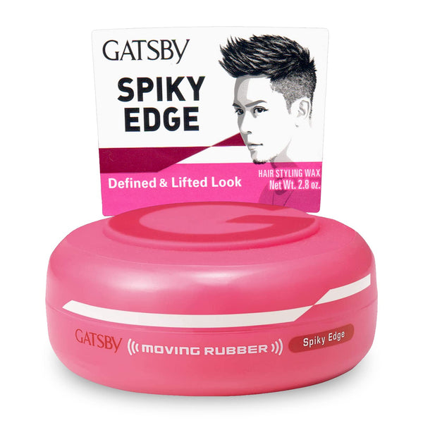 GATSBY Moving Rubber Spiky Edge Hair Wax, English Version, 80g/2.8oz