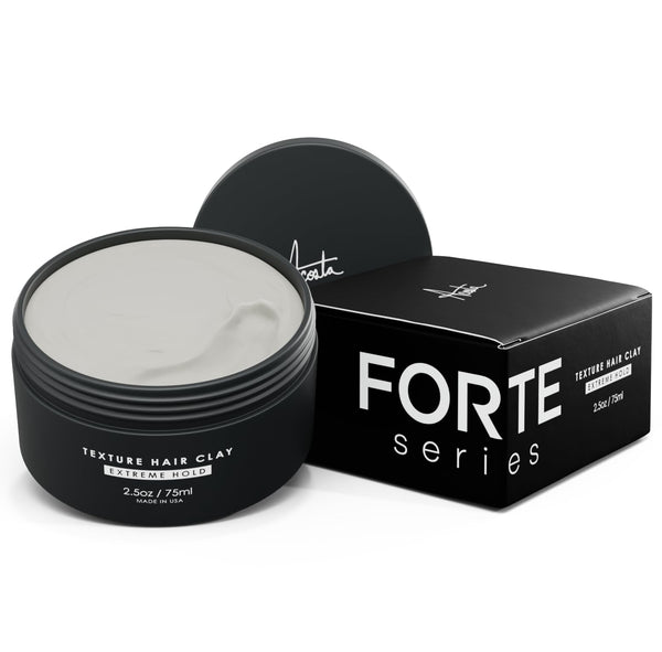 Alex Costa Hair Clay for Men by Forte Series Extreme Hold Men's with Natural Ingredients to Add Texture, Volume and Definition to Thick/Coarse Hair Premium Men's Hair Styling Products