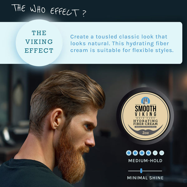 Smooth Viking Hair Clay for Men - Strong Hold, Clay Pomade, Hair Paste, Styling Clay with Matte Finish, Made in USA, 2oz